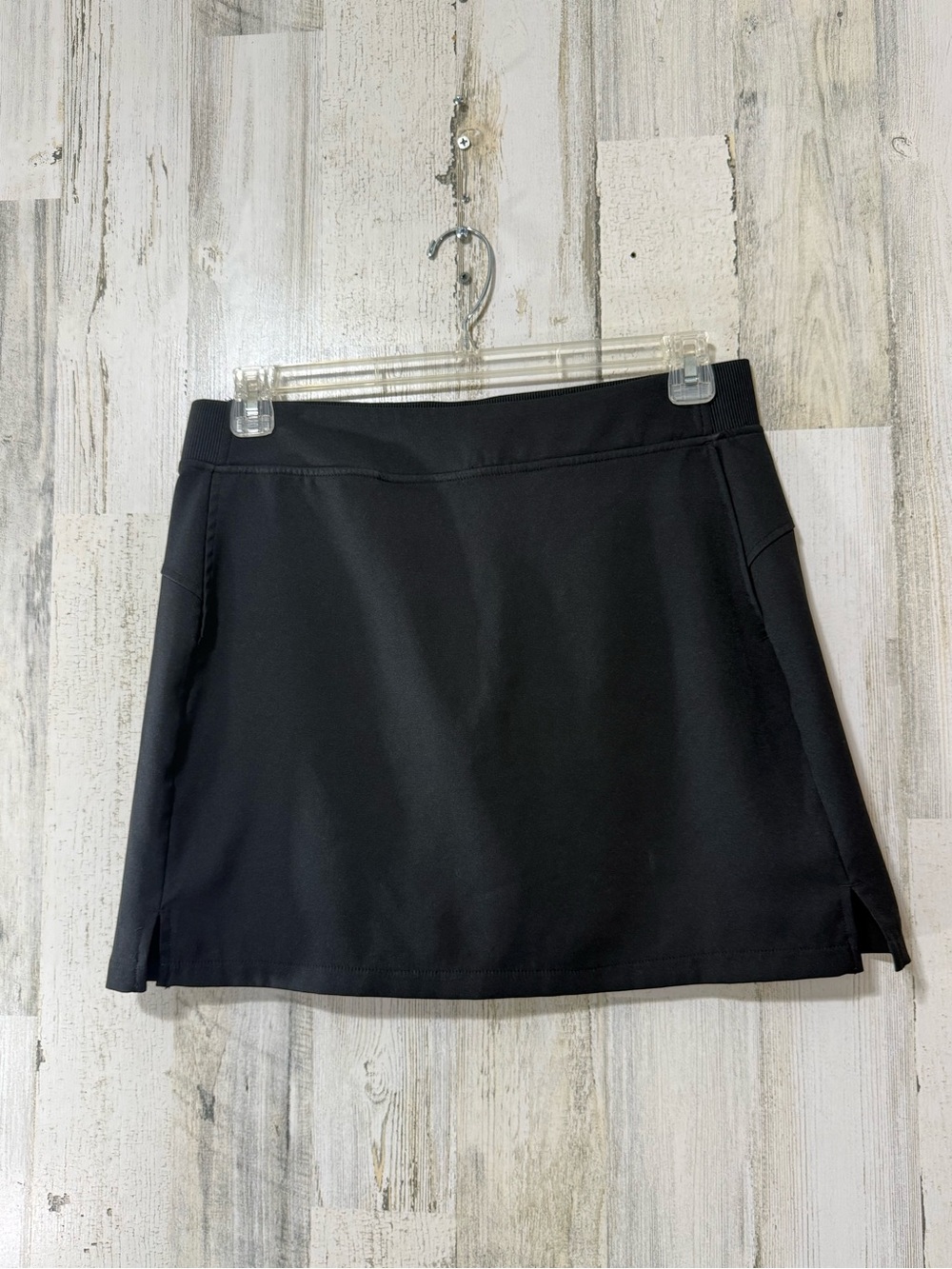 Tennis Pickleball Athletic Wear Skirt With Under Shorts Black